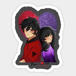 aaron aphmau :Heartfelt Harmony Sticker